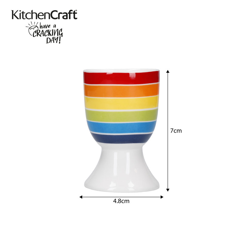 Rainbow 4 Piece Egg Cup Set