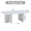 Table basse en bois aggloméré de 44,8 pouces à grain de bois - Support triangulaire de luxe moderne et stable.-29937814