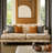 Simple Creative Printed Sofa 86.6'' Upholstered Sofa