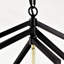 8-Light Lantern Tired Farmhouse Ceiling Hanging Light Black Chandelier Metal Modern Pendant Light