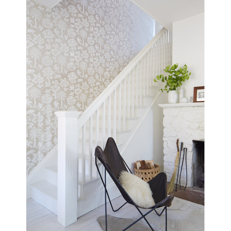 Woodland Silhouette Sisal Wallpaper, Mocha