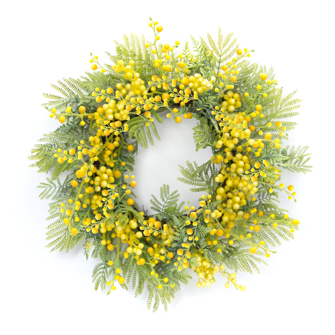 27" Polyester Wreath Primrue