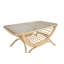 Vikenti Rectangular Bamboo Outdoor Coffee Table , 95cm cm W 60.5cm cm D