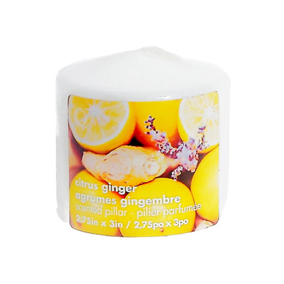 Citrus Scented Pillar Candle