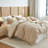 100% Cotton Waffle Weave Duvet Cover Set-135355226-135355225