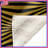 Gold Black Waves Blankets-128739023