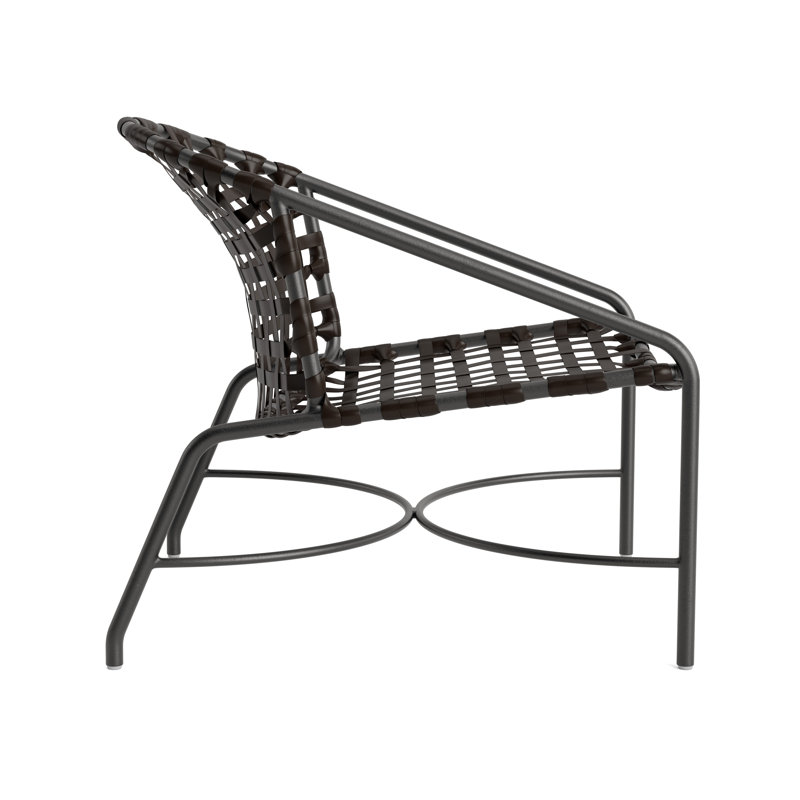 Kantan Outdoor Lounge Chair, Textured Pewter/Coffee