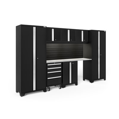 Bold Series 8 Piece Garage Storage Cabinet System Set