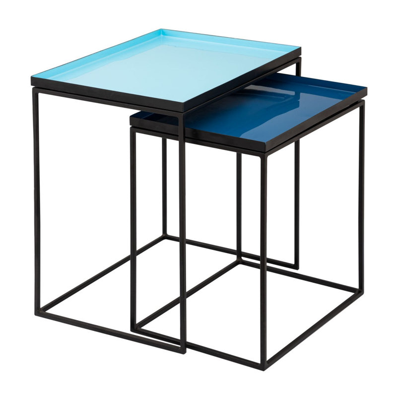 Evelien Frame Nesting Tables, Blue