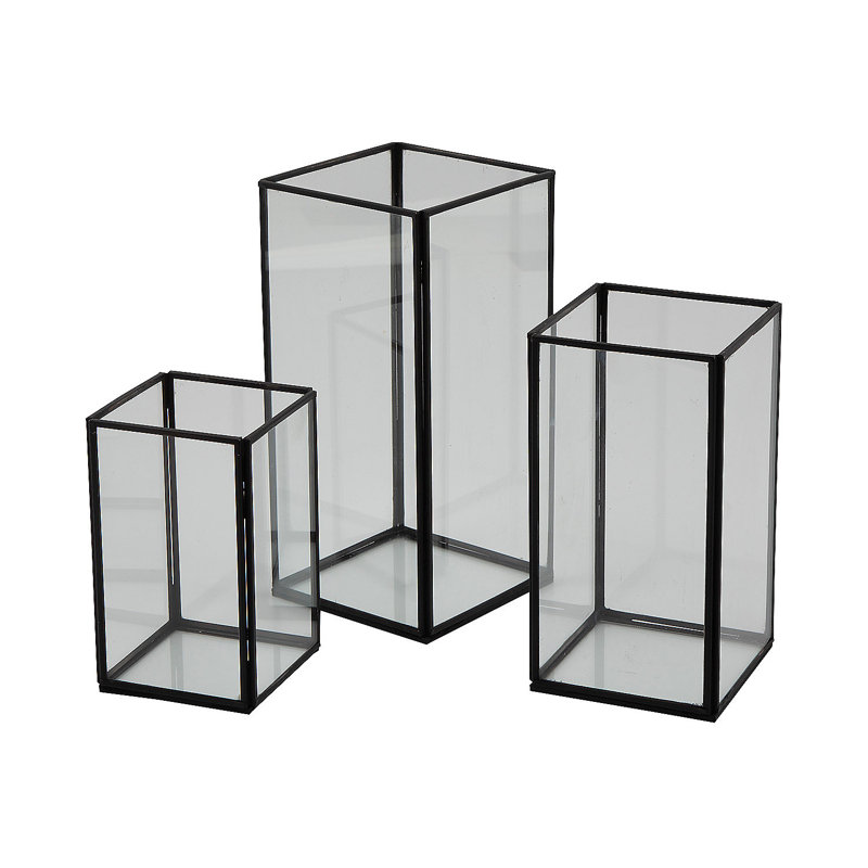 7.1'' H Glass Tabletop Candle Accessories