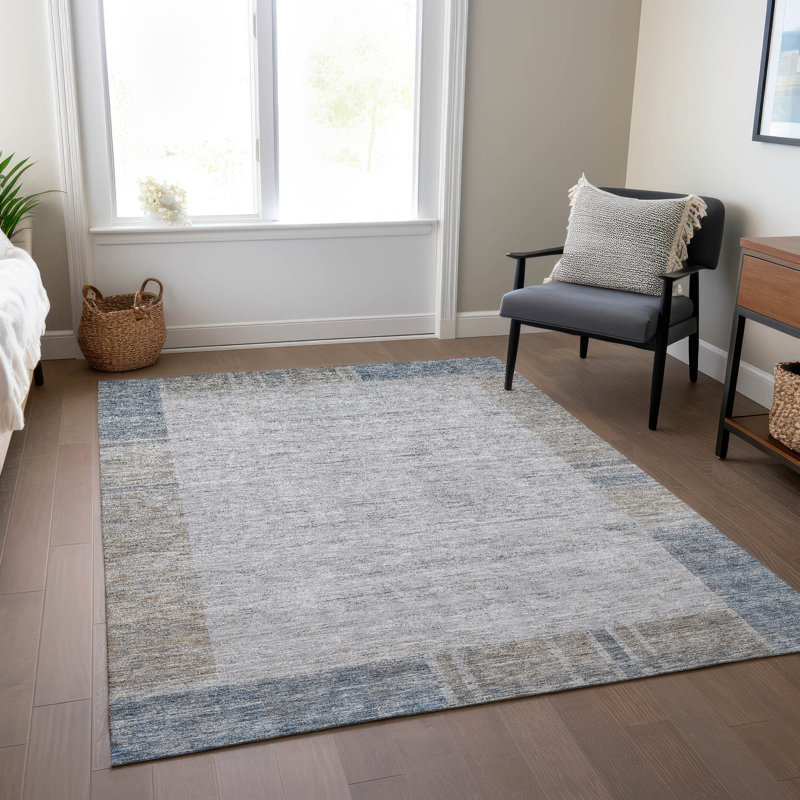 Tapis intérieur / extérieur Killingly avec envers antidérapant, Rectangle 9 pi x 12 pi