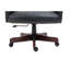 Fauteuil de bureau de direction Executive - Design ergonomique - Siège et dossier rembourrés épais - Fauteuil de bureau en similicuir avec roulettes à roulement en douceur, paquet de 1, noir