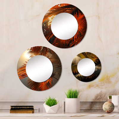 Kennebec Metal Round Mirror