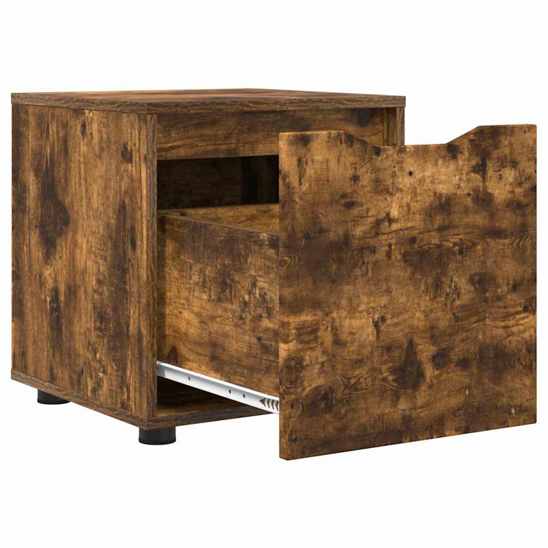 Bathroom Cabinet, Smoked Oak