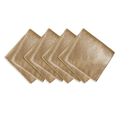 Burchfield 100% Polyester Damask Square Napkin