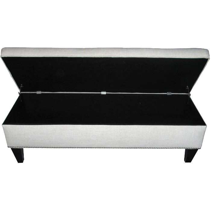 Prins Cotton Upholstered Storage Bench