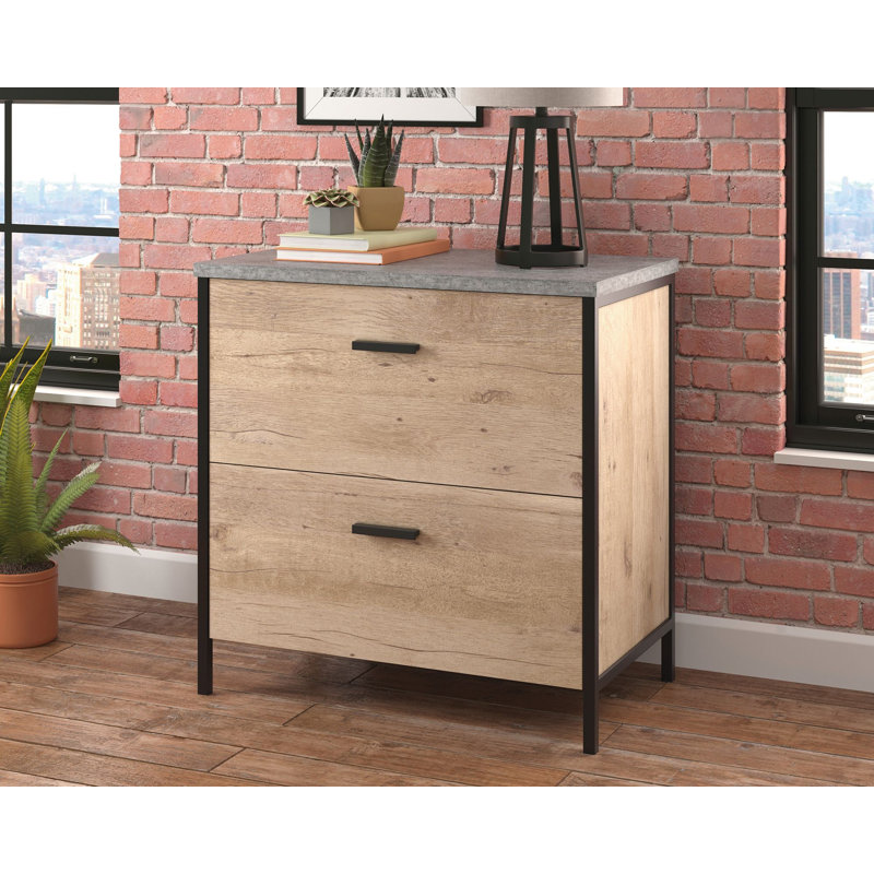 Kahala 30.24'' Wide 2 -Drawer File Cabinet, Brown