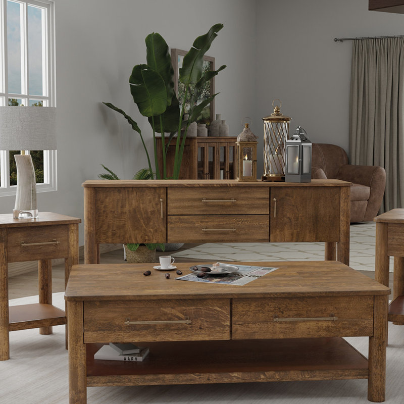 Quinn 59.75'' Solid Wood Console Table