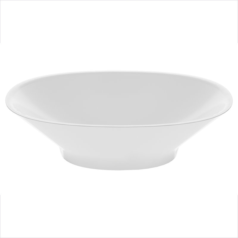 Michelina 24" Vessel Bathroom Sink, Gloss White