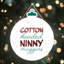 Xmas Cotton Headed Ninny Muggins Wooden Bauble Plaque