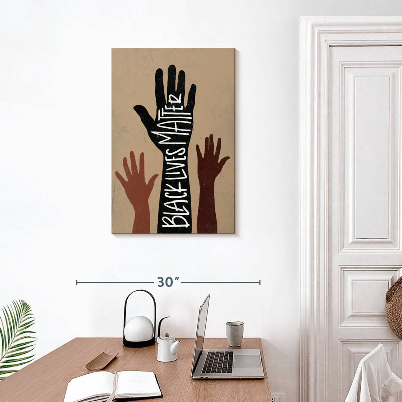 «Black Lives Matter Hand», H 30 po x l 20 po