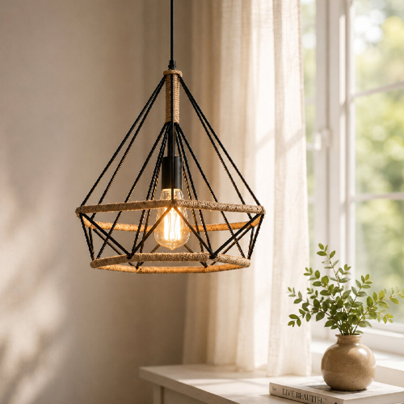 1 - Light Black Single Pendant