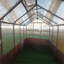 Ensemble de serre de 8 x 10 pi, serres en bois avec panneau en polycarbonate de 6 mm, serre avec évent réglable et porte verrouillable, serre pour l'extérieur, jardin, cour