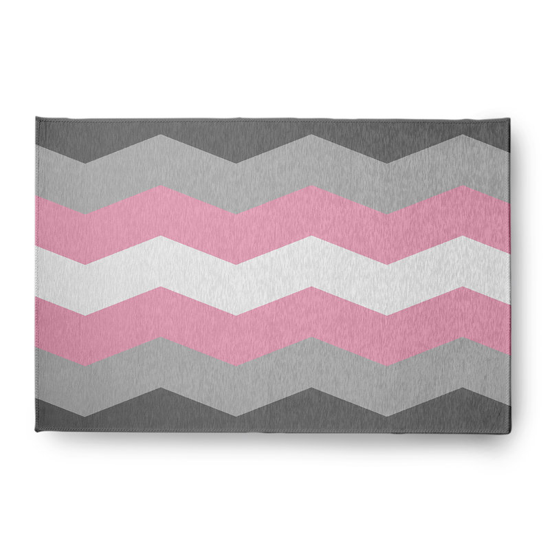 Cyna Chenille Chevron Indoor Rug, Rectangle 4' x 6'