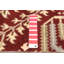Tapis unique en laine bourgogne foncé 9 pi 9 po x 11 pi 11 po One Age of a Kind Kenio