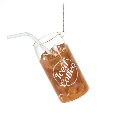 Iced Coffee With A Straw Ornament