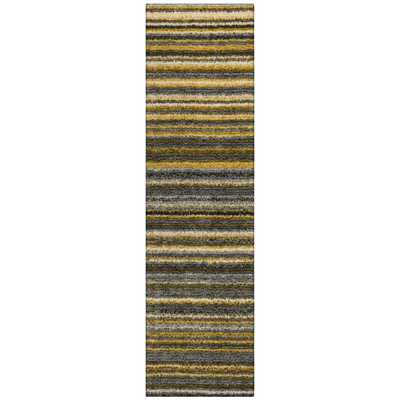 Siohban Washable Striped Indoor / Outdoor Rug, Runner 2'3" x 7'6"