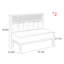 Banc rembourré en similicuir Simple Elegant Cafe-101513805