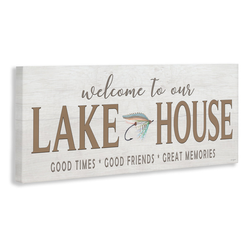 Toile rustique Lake House, design par Seven Trees Design, H 13 po x l 30 po