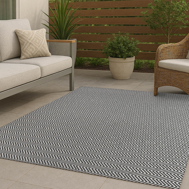 Chevy Champ Non-Slip Outdoor Rug, Rectangle 4' x 6'