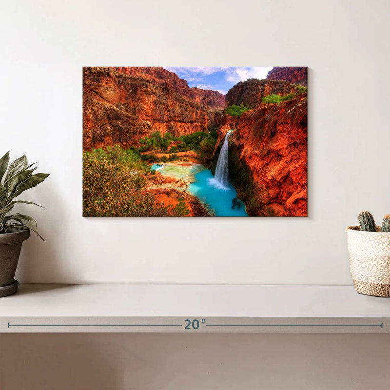 Alvord Havasupai Canyon Falls, H 8 po x l 12 po