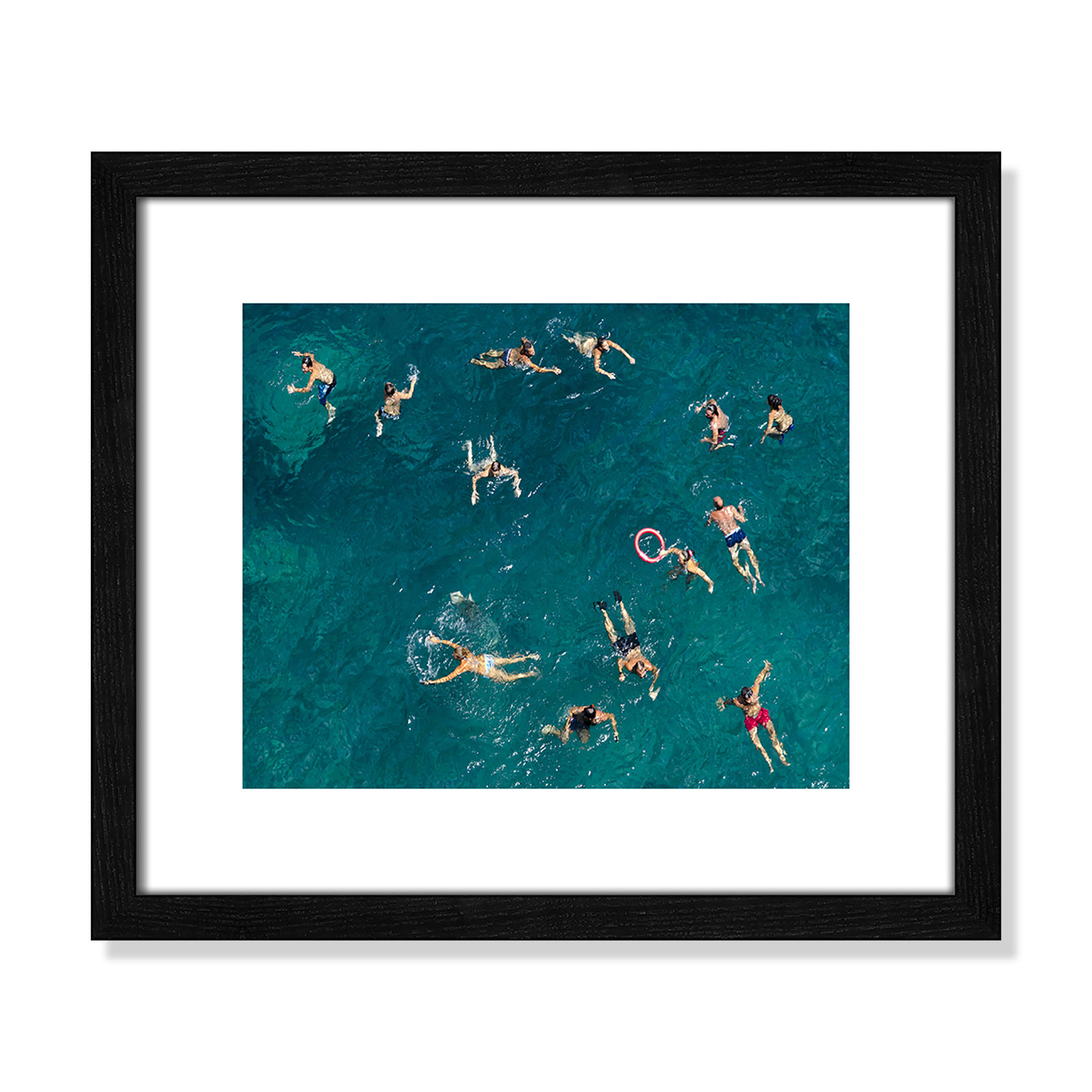 Norvell "Tonti" Print by Tonti, 13" H x 15" W x 0.75" D, Black Wood Framed Paper