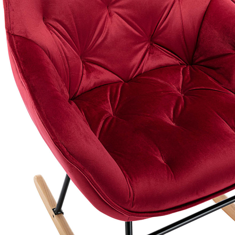 Chaise berçante Dehaan, Rouge