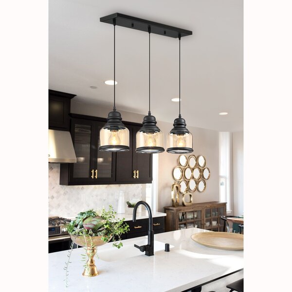 Breakwater Bay Tifany 3 - Light Kitchen Island Pendant & Reviews | Wayfair