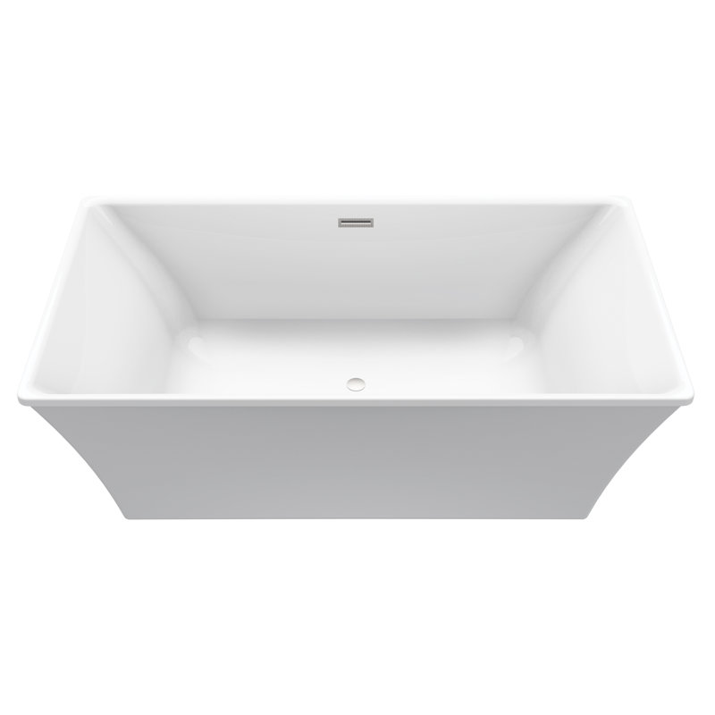 MTI Solutions Freestanding Soaker Tub, Biscuit