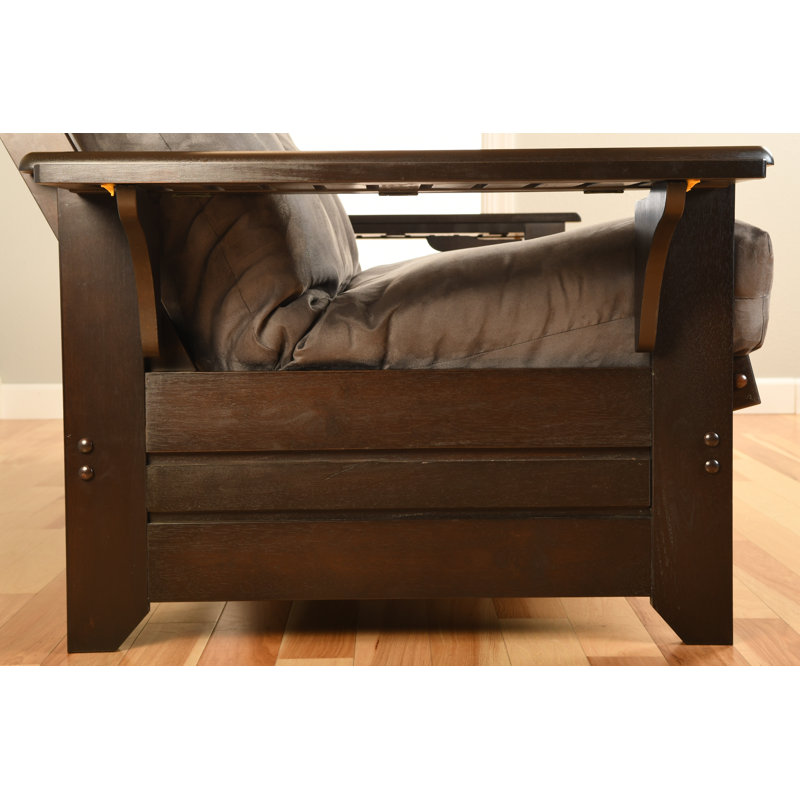 Johnte Full-size Futon Frame, Mattress Not Included   , Espresso