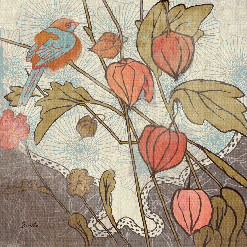 «Spice and Whimsy III» par Evelia Designs - peinture sur toile tendue, H 20 po x l 20 po x P 1,25 po