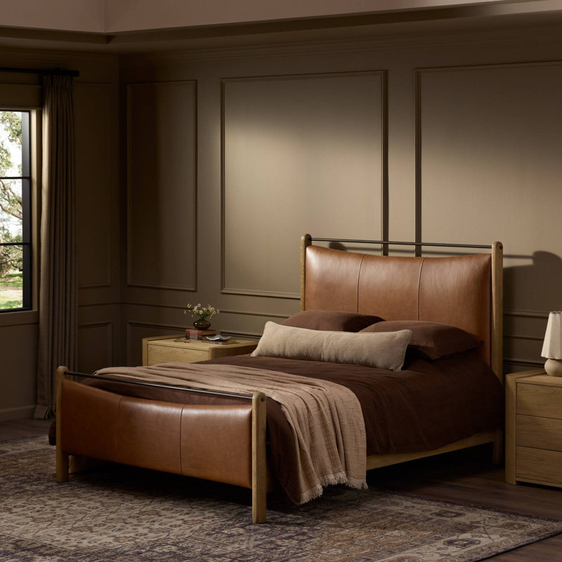 Dina Bed-Sonoma Chestnut-King, Queen