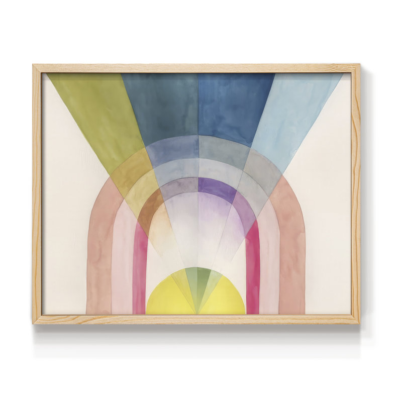Beamed I -Framed Print - Restickable, Natural, 11" H x 14" W