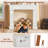 Modern Fireplace Mantel Surround, Decorative Wooden Freestanding Mantel For Electric Fireplace, Waterproof & Anti-Tipping, Premium Mdf Mantel With Leg For Living Room, White-670703349