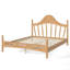 Lit plateforme avec tête de lit courbée chic, structure en bois massif, support à lattes, aucun sommier tapissier requis, conception basse à terre-130155207-130155204