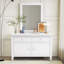 Armoire d'appoint à 2 portes et commode en bois massif Capetown
