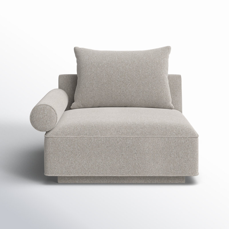 ROSELLO SLIPPER CHAIR, Novax White Boucle, 30" H x 41.25" W x 37.75" D, Yes