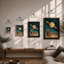 Watchers of Distant Worlds Retro - Framed Print-1119587638-1119587639