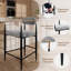 Upholstered Counter Stool, Modern Sleek Bar Stool Set of 2-8790128