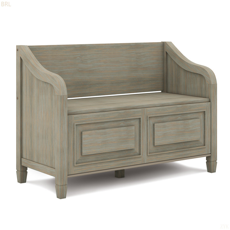 Banc de rangement pour hall d'entrée, Marron clair